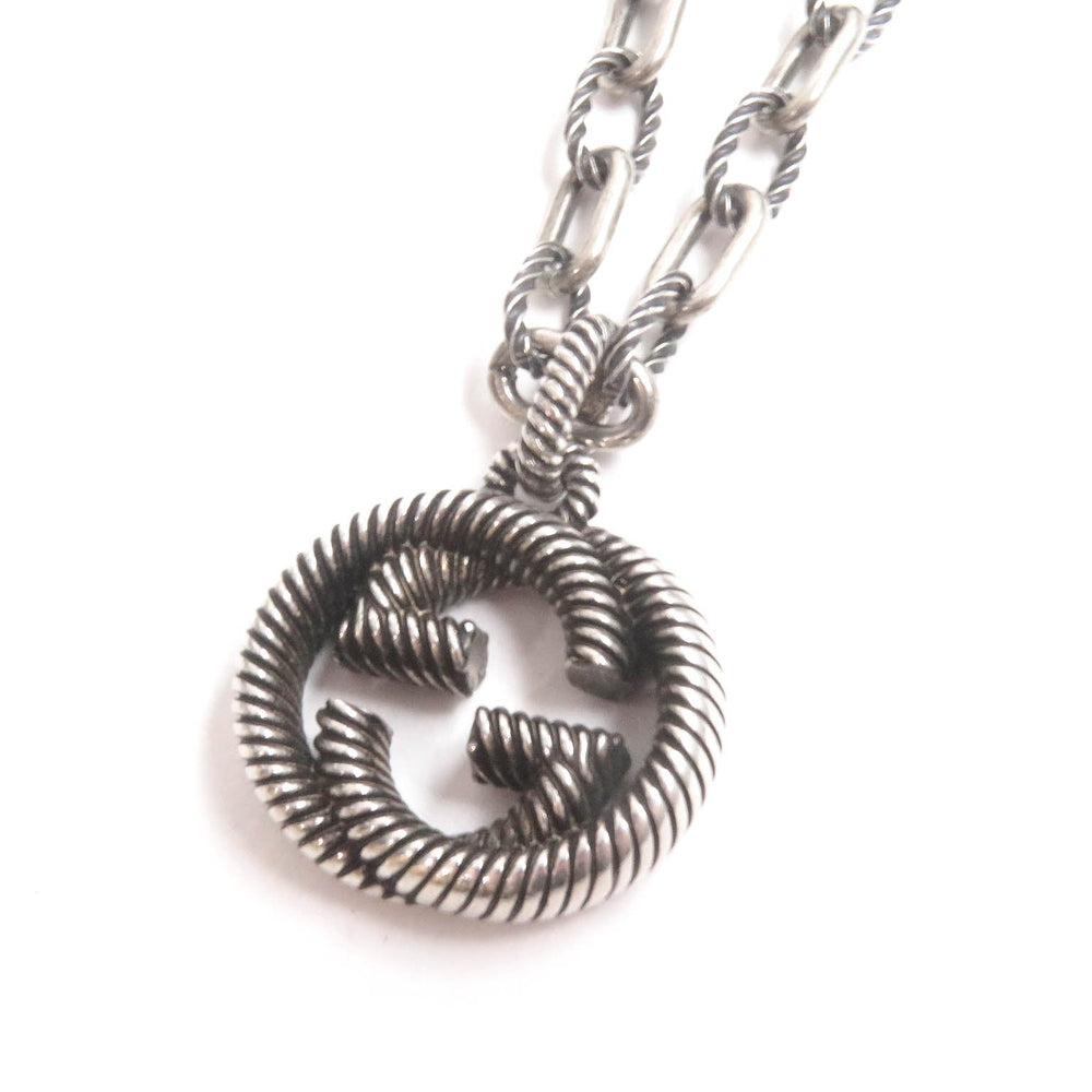 GUCCI Necklace 604155 Main�FAG925 Silver mens Used Authentic