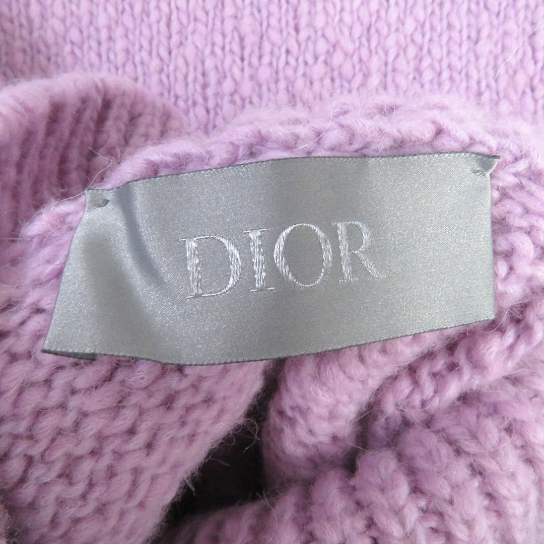 Dior HOMME sweater 313M634AT512 Main: 45% wool, Main: 42% cotton, Main: 13% alpaca, Part: 58% nylon, Part: 42% polyester Light purple mens M Used Authentic