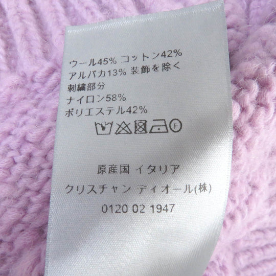 Dior HOMME sweater 313M634AT512 Main: 45% wool, Main: 42% cotton, Main: 13% alpaca, Part: 58% nylon, Part: 42% polyester Light purple mens M Used Authentic