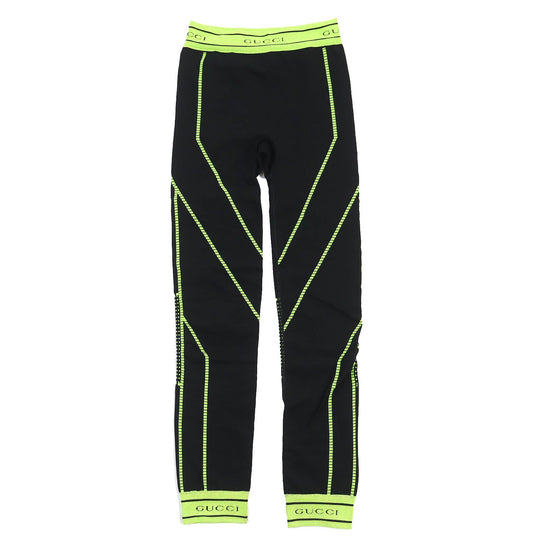 GUCCI Other bottoms 696130 Main: 95% polyamide (nylon), 5% polyurethane Black Neon Green mens S (175/78A) Used Authentic