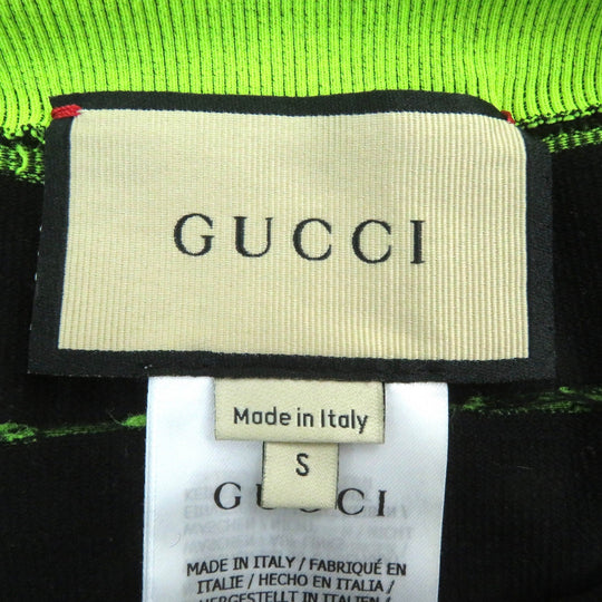 GUCCI Other bottoms 696130 Main: 95% polyamide (nylon), 5% polyurethane Black Neon Green mens S (175/78A) Used Authentic