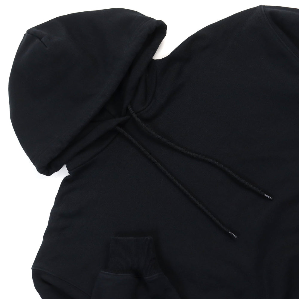 BALENCIAGA Hoodie 556113 Main: 100% cotton black mens XS Used Authentic