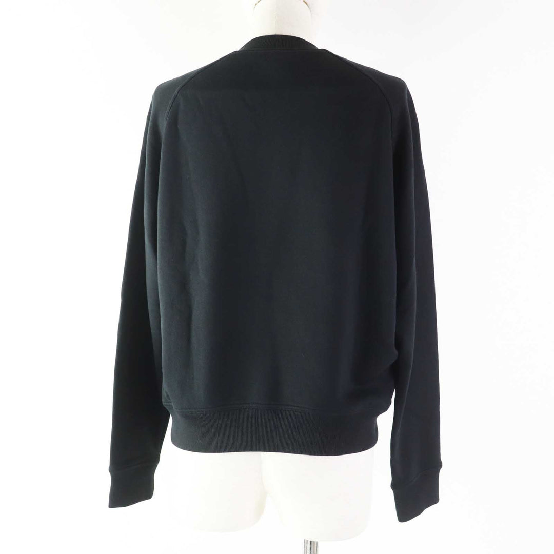 HERMES sweat 2E4609DQ Outer: 100% cotton, Part: 96% cotton, Part: 4% polyurethane, Embroidery: 100% rayon black Women 36 Used Authentic