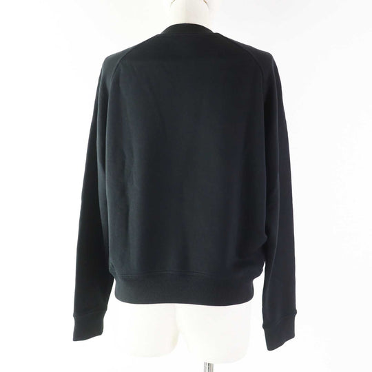 HERMES sweat 2E4609DQ Outer: 100% cotton, Part: 96% cotton, Part: 4% polyurethane, Embroidery: 100% rayon black Women 36 Used Authentic