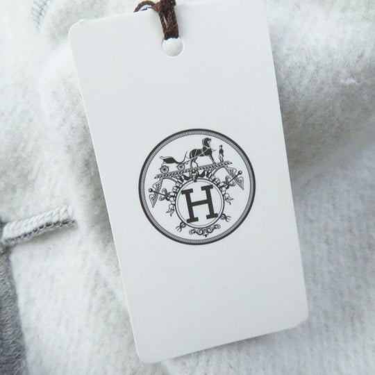 HERMES one piece Outer: 86% cotton, Outer: 14% camel, Part: 74% cotton, Part: 18% camel, Part: 8% polyurethane, Lining (pocket): 100% cotton Gray Blue Bride de Cour Women 34 Used Authentic