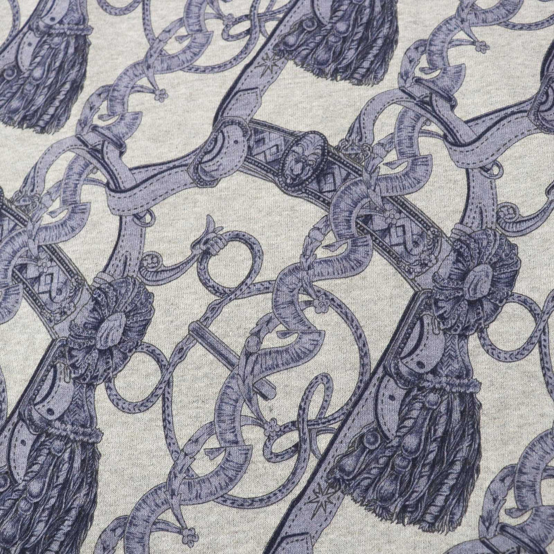 HERMES one piece Outer: 86% cotton, Outer: 14% camel, Part: 74% cotton, Part: 18% camel, Part: 8% polyurethane, Lining (pocket): 100% cotton Gray Blue Bride de Cour Women 34 Used Authentic