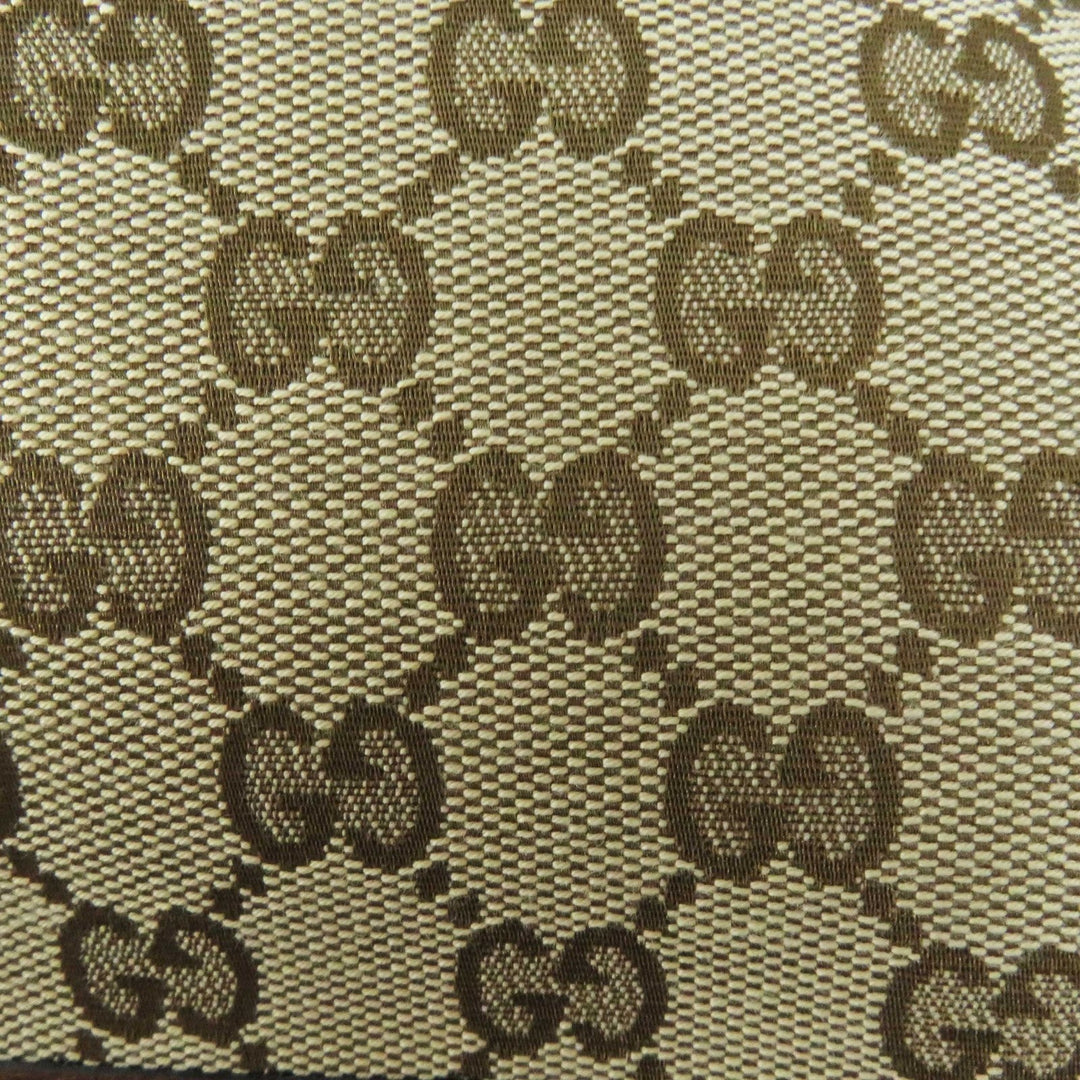 GUCCI Tote Bag 623694 Part: Leather, GG canvas Brown type Women Used Authentic