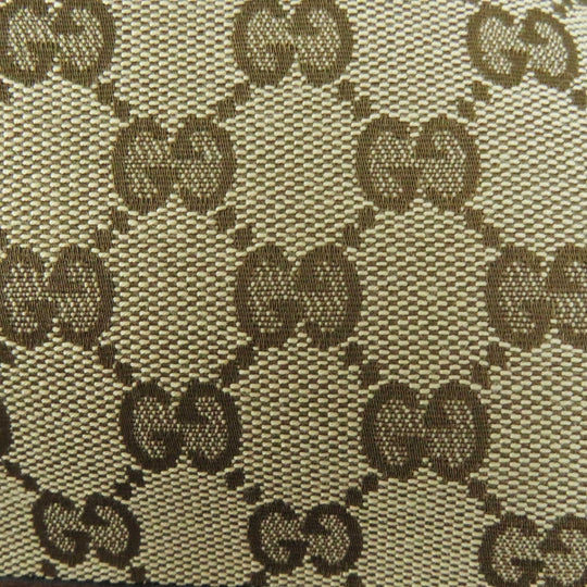 GUCCI Tote Bag 623694 Part: Leather, GG canvas Brown type Women Used Authentic