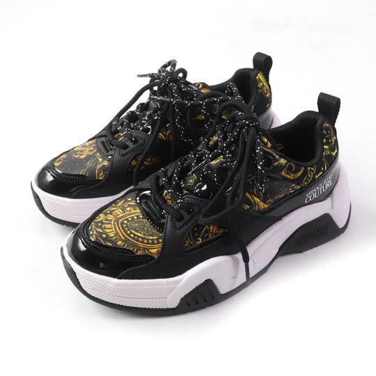 Versace Jeans sneakers 71VA3SF3 Upper, leather etc. Multi Women 38 Used Authentic