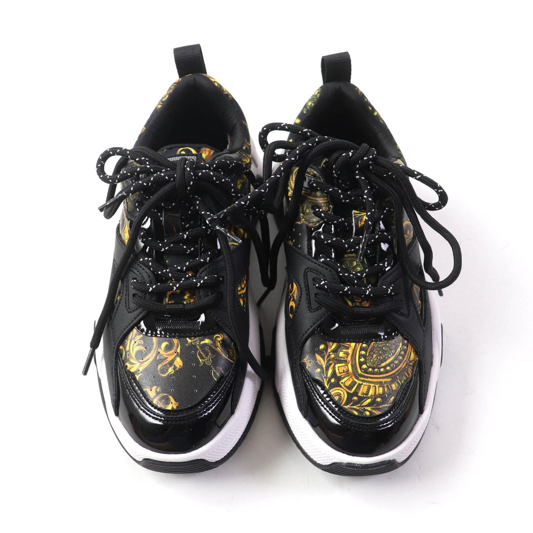 Versace Jeans sneakers 71VA3SF3 Upper, leather etc. Multi Women 38 Used Authentic