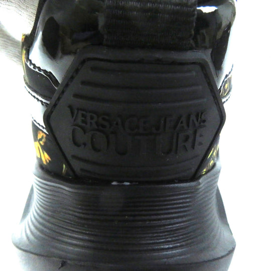 Versace Jeans sneakers 71VA3SU7 �[ Black yellow Women 38 Used Authentic