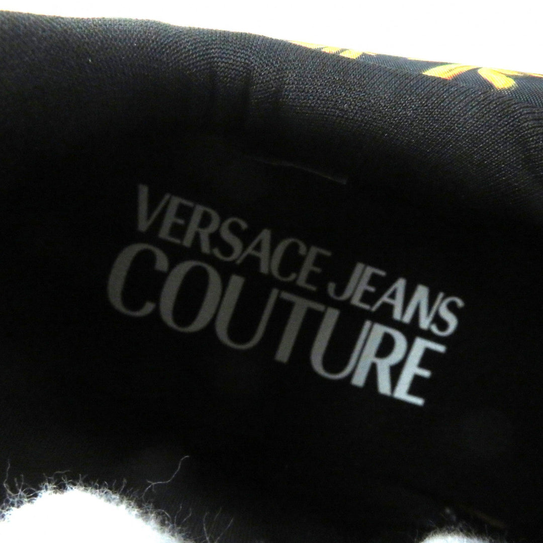 Versace Jeans sneakers 71VA3SU7 �[ Black yellow Women 38 Used Authentic