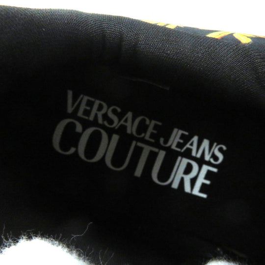 Versace Jeans sneakers 71VA3SU7 �[ Black yellow Women 38 Used Authentic