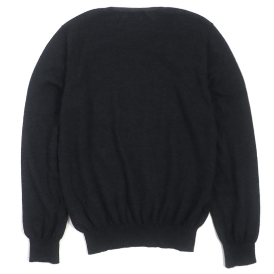 VALENTINO sweater Main: 100% cashmere Dark gray mens S Used Authentic