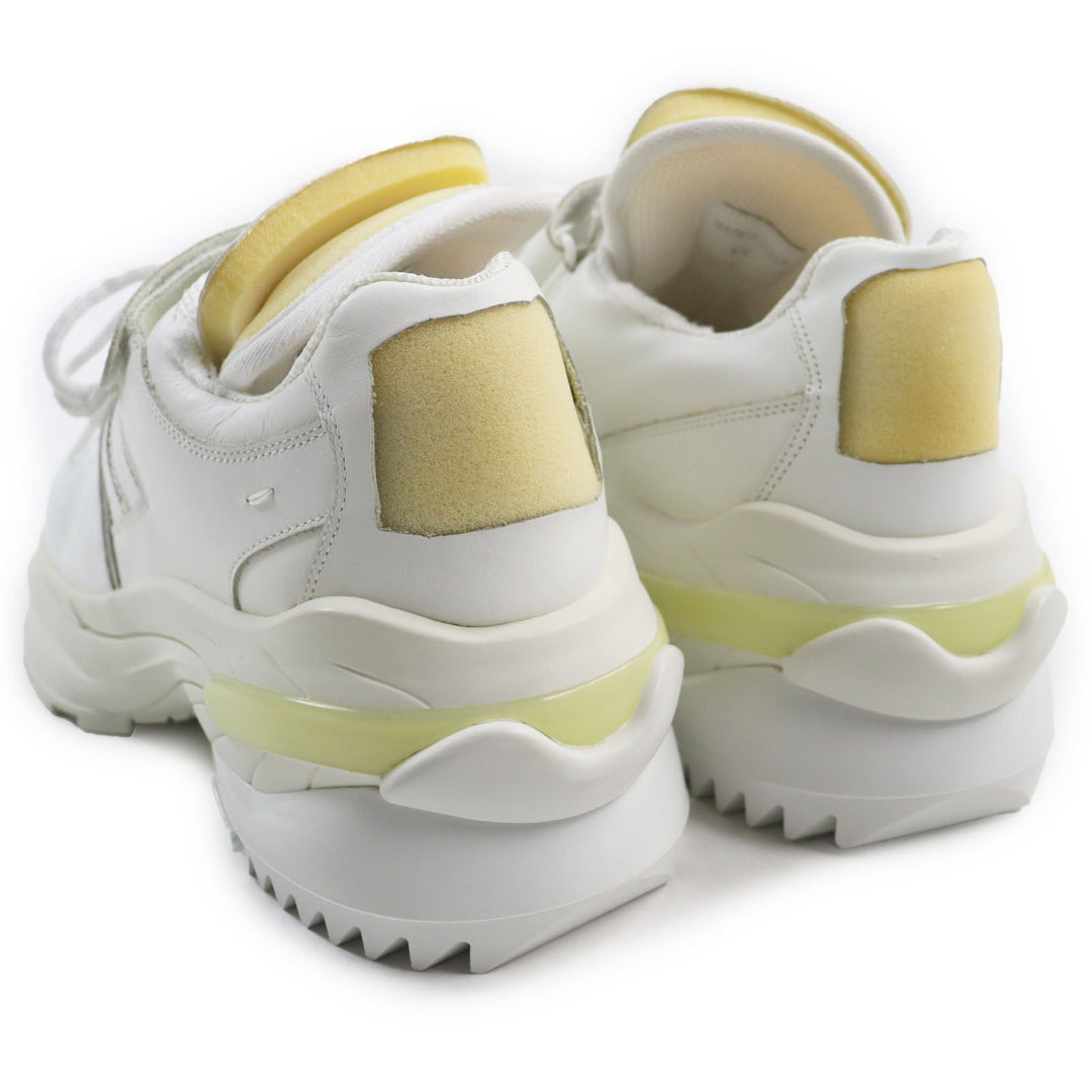 Maison Margiela Low cut sneakers S37WS0465 Part: Leather white Retro Fit mens 44 Used Authentic