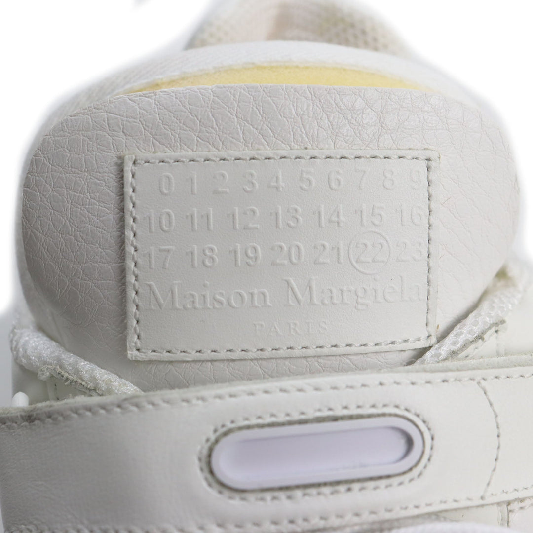 Maison Margiela Low cut sneakers S37WS0465 Part: Leather white Retro Fit mens 44 Used Authentic