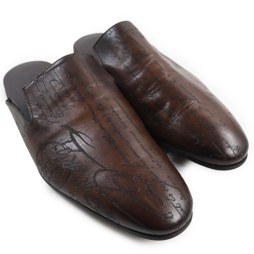 Berluti Sandals Main: Leather Brown Cyrus Oman mens 7 Used Authentic