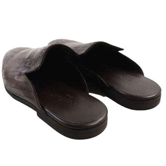 Berluti Sandals Main: Leather Brown Cyrus Oman mens 7 Used Authentic