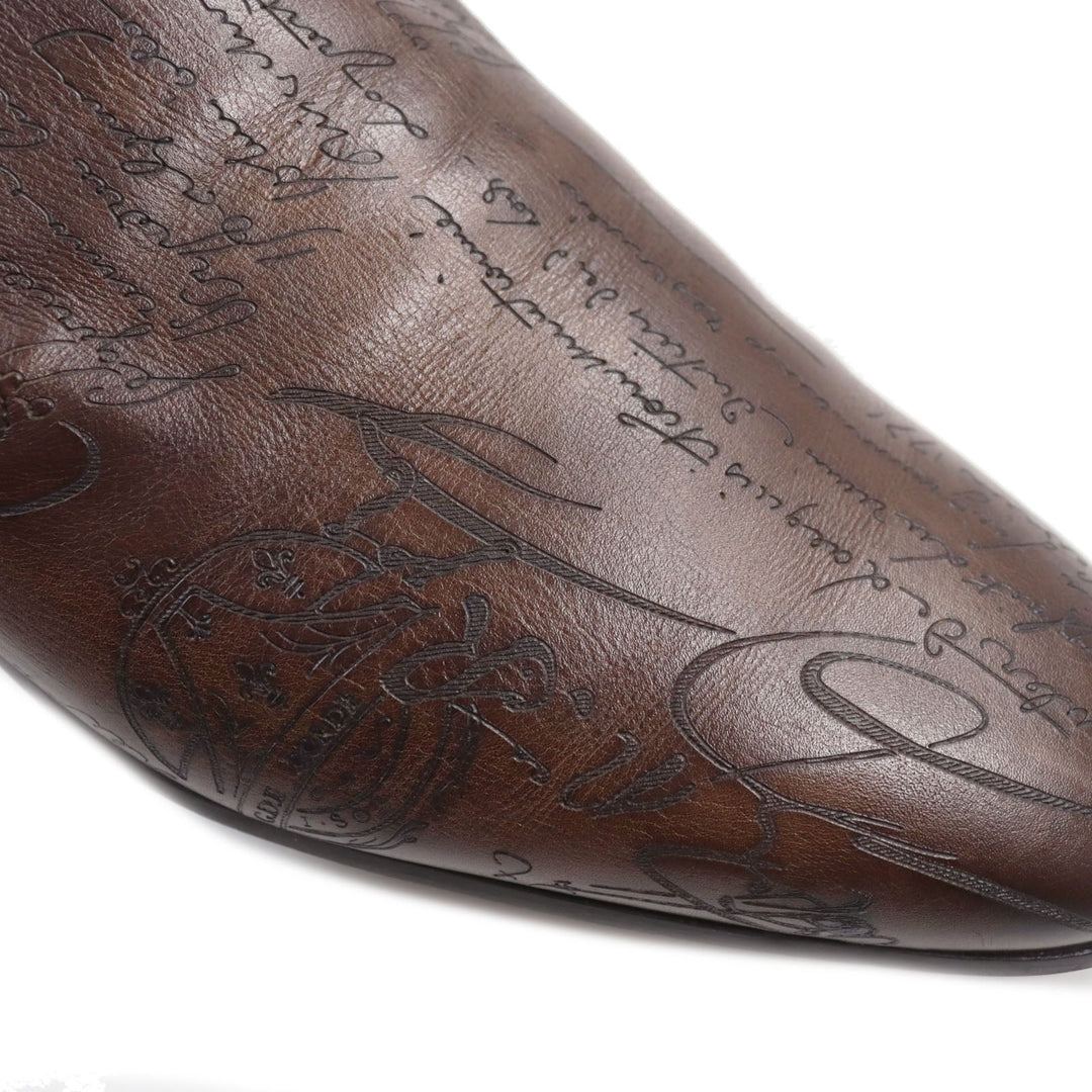 Berluti Sandals Main: Leather Brown Cyrus Oman mens 7 Used Authentic