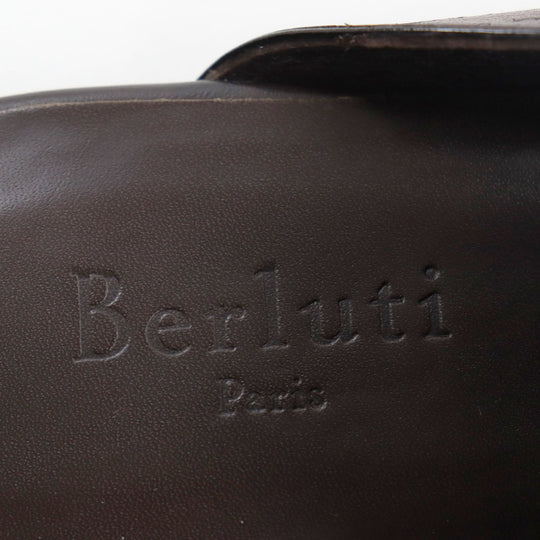 Berluti Sandals Main: Leather Brown Cyrus Oman mens 7 Used Authentic