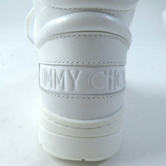JIMMY CHOO High cut sneakers Main: Leather white HAWAII HI TOP Women 35 Used Authentic