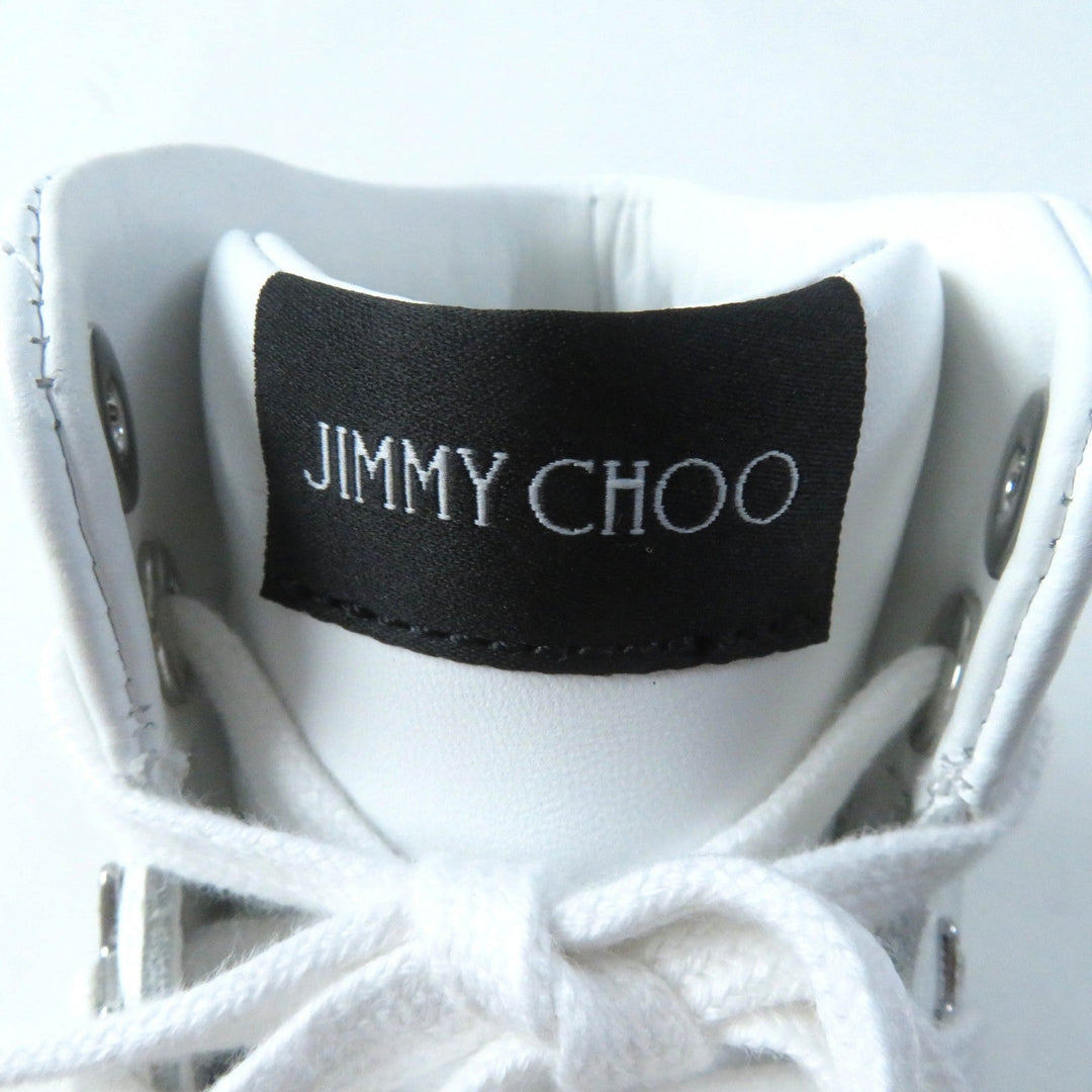 JIMMY CHOO High cut sneakers Main: Leather white HAWAII HI TOP Women 35 Used Authentic