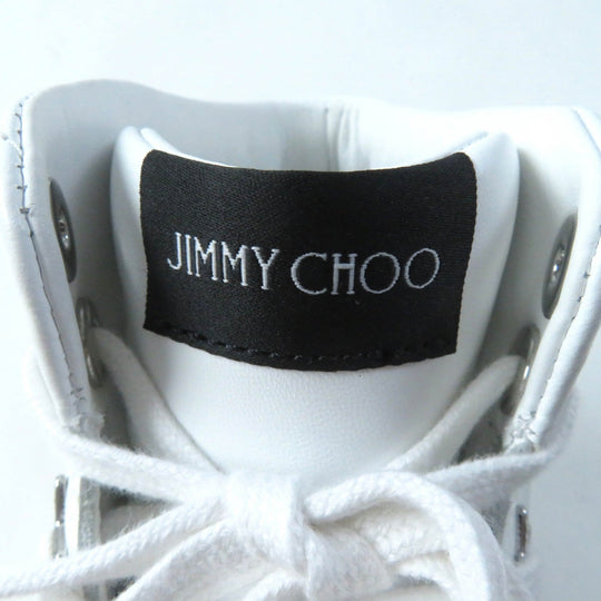 JIMMY CHOO High cut sneakers Main: Leather white HAWAII HI TOP Women 35 Used Authentic