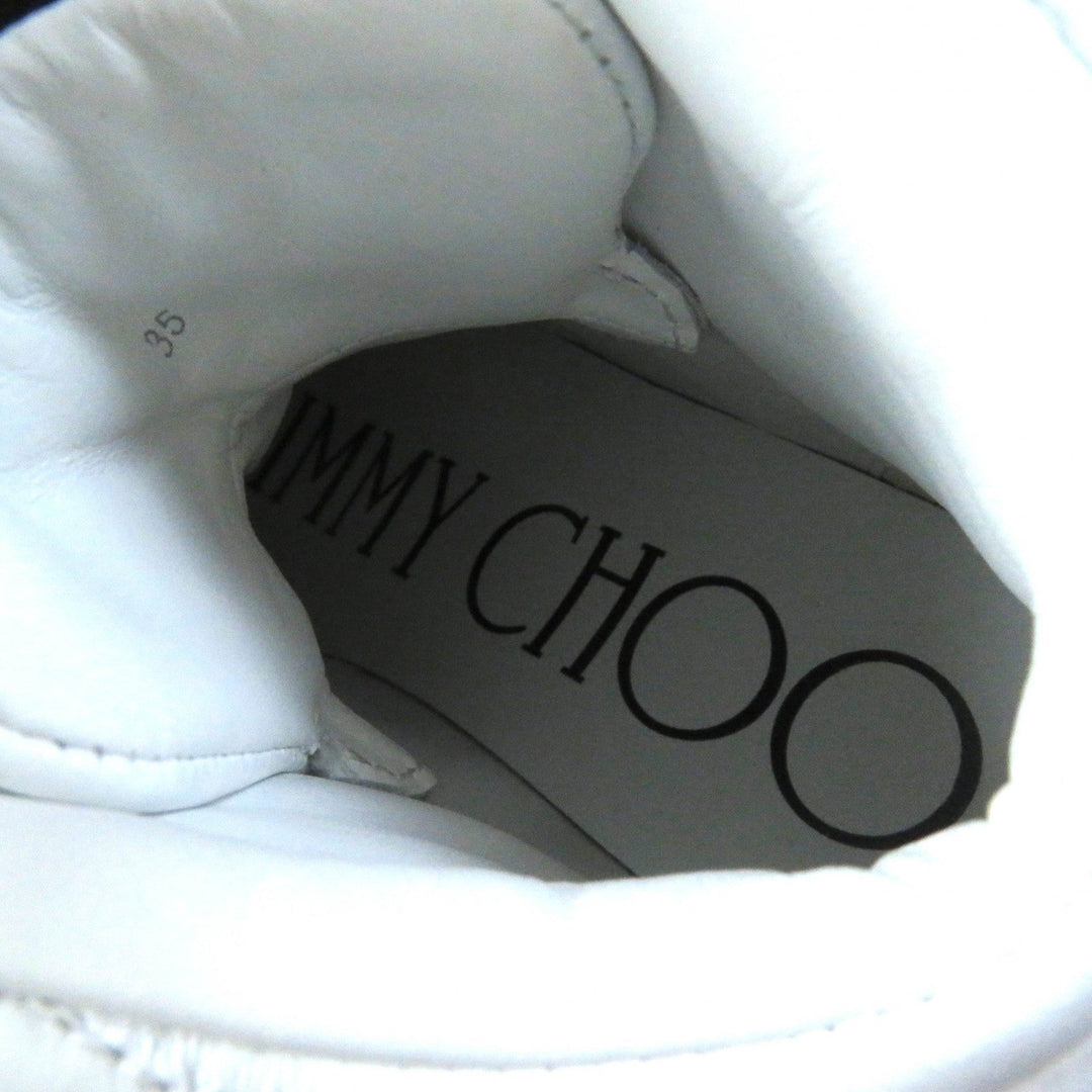 JIMMY CHOO High cut sneakers Main: Leather white HAWAII HI TOP Women 35 Used Authentic