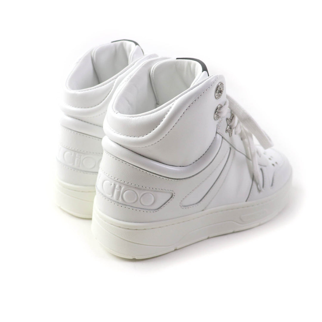 JIMMY CHOO High cut sneakers Main: Leather white HAWAII HI TOP Women 35 Used Authentic