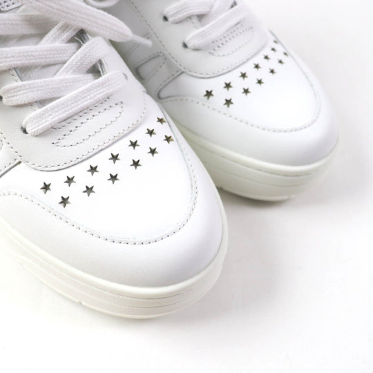 JIMMY CHOO High cut sneakers Main: Leather white HAWAII HI TOP Women 35 Used Authentic