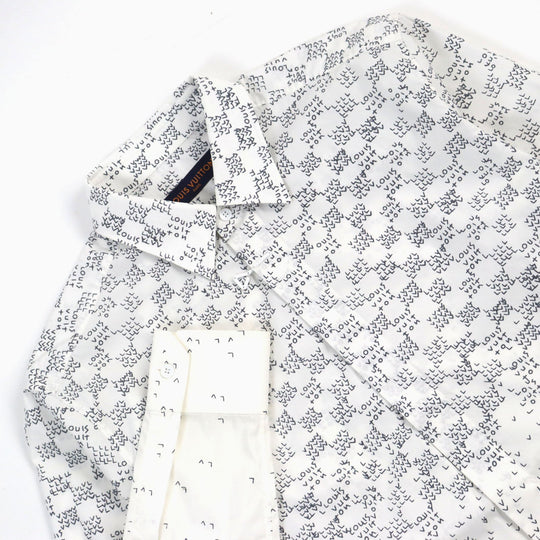 LOUIS VUITTON Long sleeve shirt HNS02W Main: 78% cotton, Main: 22% nylon Off-white type mens S Used Authentic