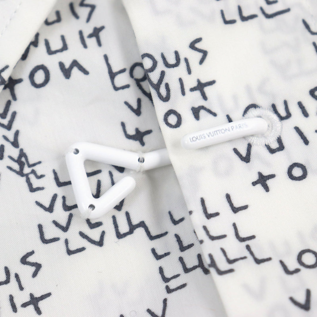LOUIS VUITTON Long sleeve shirt HNS02W Main: 78% cotton, Main: 22% nylon Off-white type mens S Used Authentic