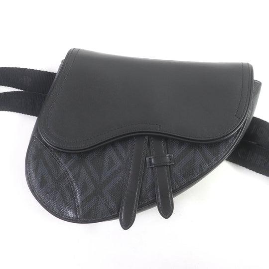 Dior HOMME Sling bag 1ADPO093CDP_H43E Main: Leather black Saddle mini mens Used Authentic