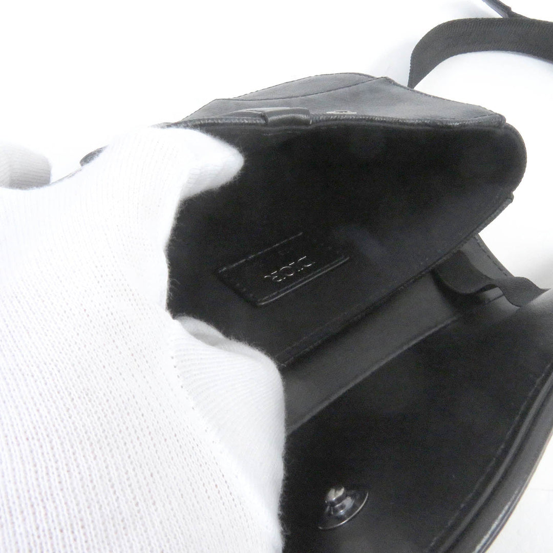Dior HOMME Sling bag 1ADPO093CDP_H43E Main: Leather black Saddle mini mens Used Authentic
