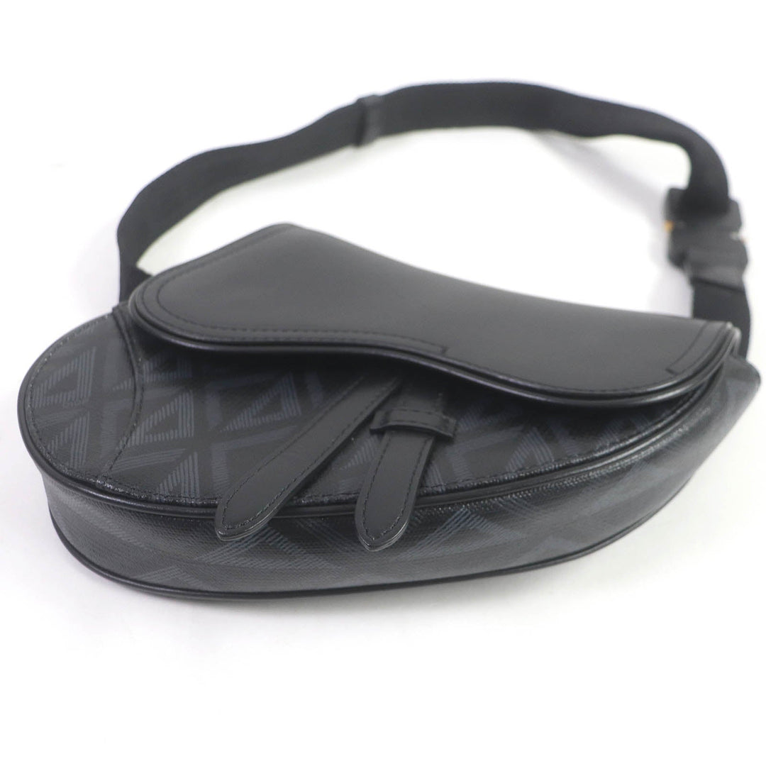 Dior HOMME Sling bag 1ADPO093CDP_H43E Main: Leather black Saddle mini mens Used Authentic