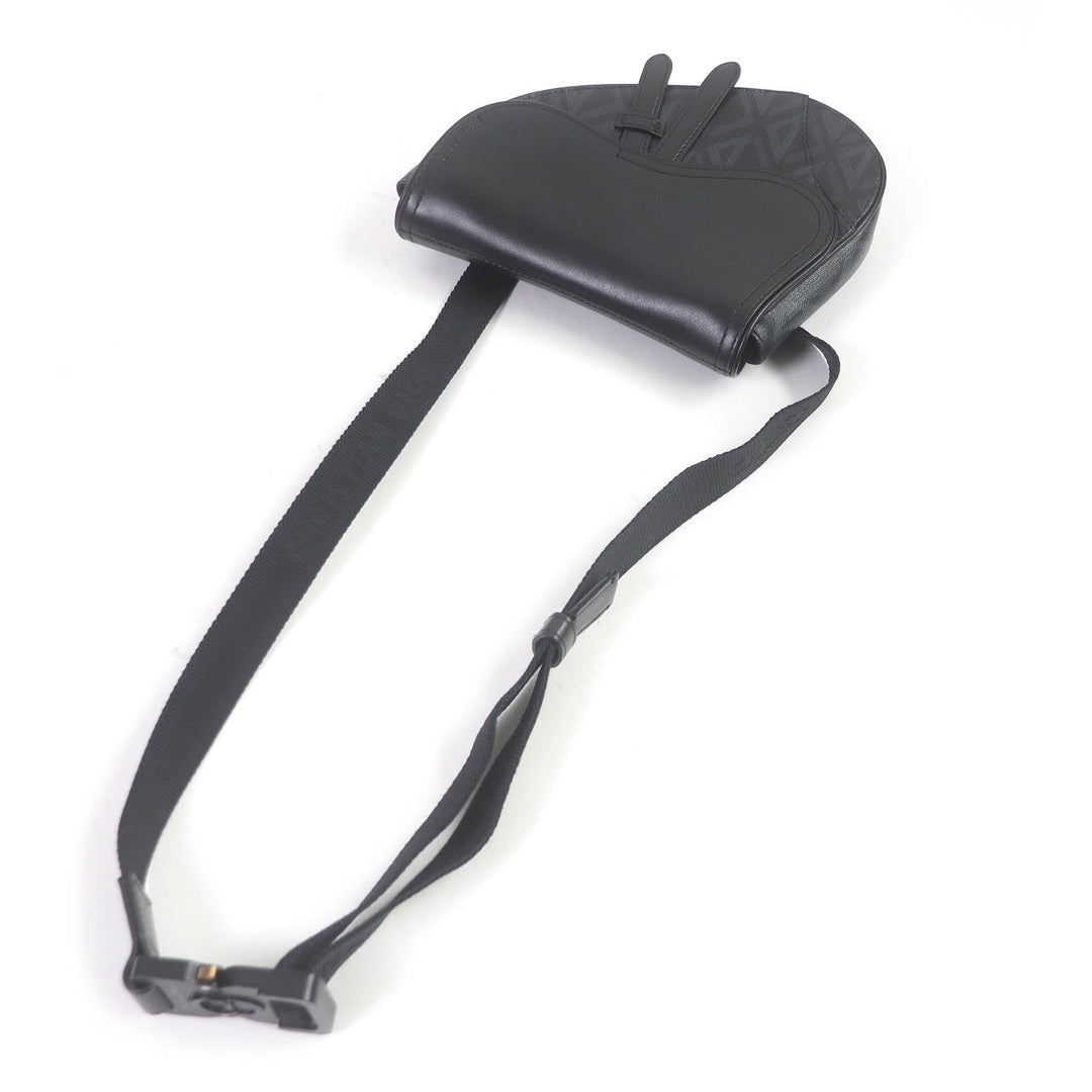Dior HOMME Sling bag 1ADPO093CDP_H43E Main: Leather black Saddle mini mens Used Authentic