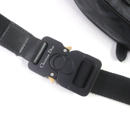 Dior HOMME Sling bag 1ADPO093CDP_H43E Main: Leather black Saddle mini mens Used Authentic