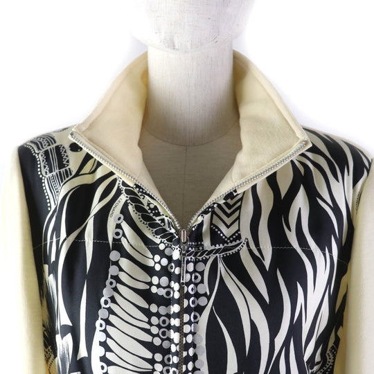 LEONARD FASHION setup Outer: 100% silk, Outer: 100% wool, Lining: 100% cupra, Filling: 100% polyester, Outer: 60% wool Ivory black Women (Top)13AR, (Bottom) 70 Used Authentic
