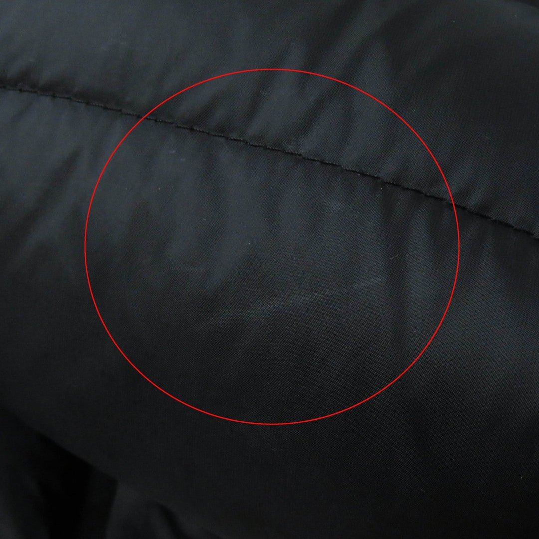 MONCLER down coat Outer: 100% nylon, Lining: 100% nylon, Fur: raccoon, Filling: 90% down, Filling: 10% feather black HERMIFUR Women zero size Used Authentic