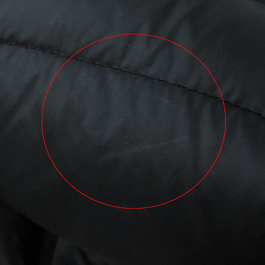MONCLER down coat Outer: 100% nylon, Lining: 100% nylon, Fur: raccoon, Filling: 90% down, Filling: 10% feather black HERMIFUR Women zero size Used Authentic