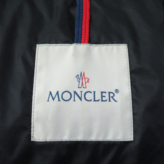 MONCLER down coat Outer: 100% nylon, Lining: 100% nylon, Fur: raccoon, Filling: 90% down, Filling: 10% feather black HERMIFUR Women zero size Used Authentic
