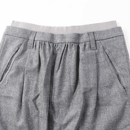 Brunello Cucinelli skirt DK71713 wool, cotton gray Women 44 Used Authentic