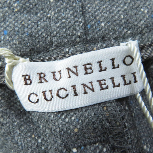 Brunello Cucinelli skirt DK71713 wool, cotton gray Women 44 Used Authentic