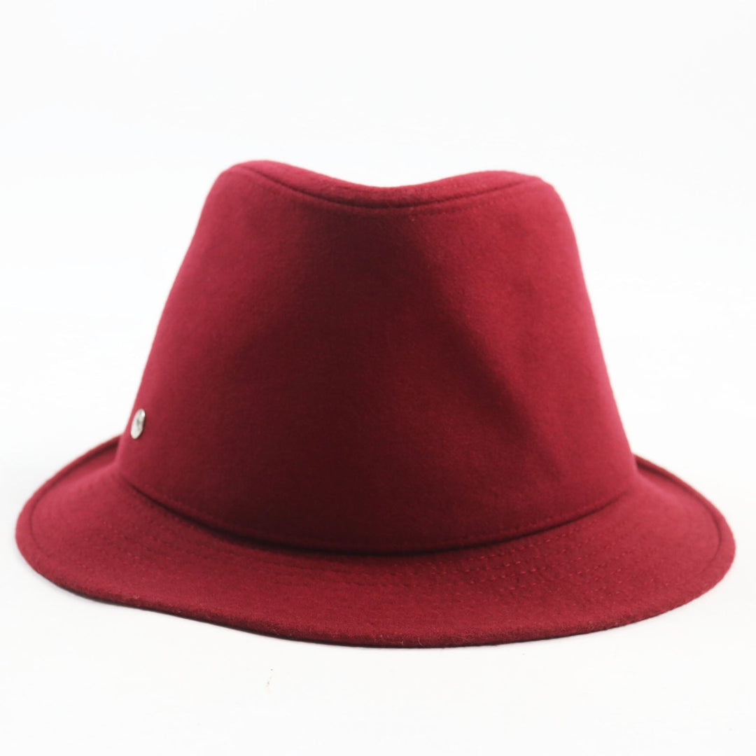 HERMES hat Outer: 100% cashmere, Lining: 35% silk, Lining: 65% viscose (rayon), Part: 60% viscose (rayon), Part: 40% cotton Bordeaux mens 57 Used Authentic