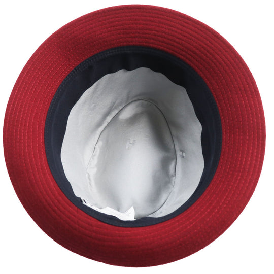 HERMES hat Outer: 100% cashmere, Lining: 35% silk, Lining: 65% viscose (rayon), Part: 60% viscose (rayon), Part: 40% cotton Bordeaux mens 57 Used Authentic