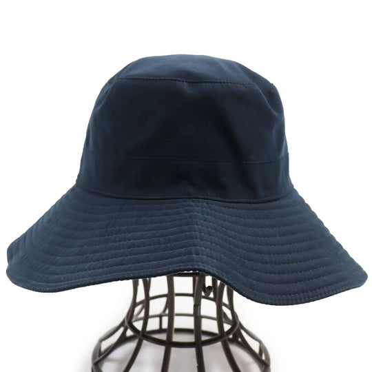 HERMES hat Outer: 85% polyester, Outer: 15% nylon, Lining: 100% acetate Dark navy mens 57 Used Authentic