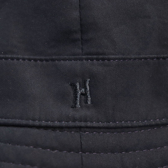 HERMES hat Outer: 85% polyester, Outer: 15% nylon, Lining: 100% acetate Dark navy mens 57 Used Authentic