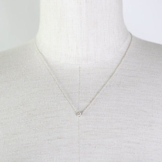 TIFFANY&Co. Necklace Main: AG925, Part: Diamond Silver El Saperetti By the yard Women Used Authentic