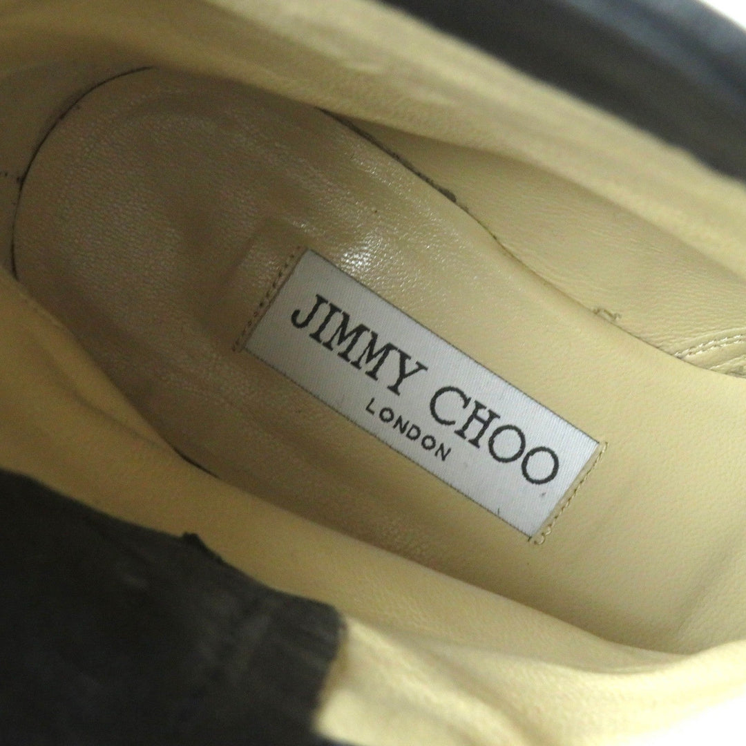 JIMMY CHOO short boots Main: Leather black BIKER Women 35 Used Authentic