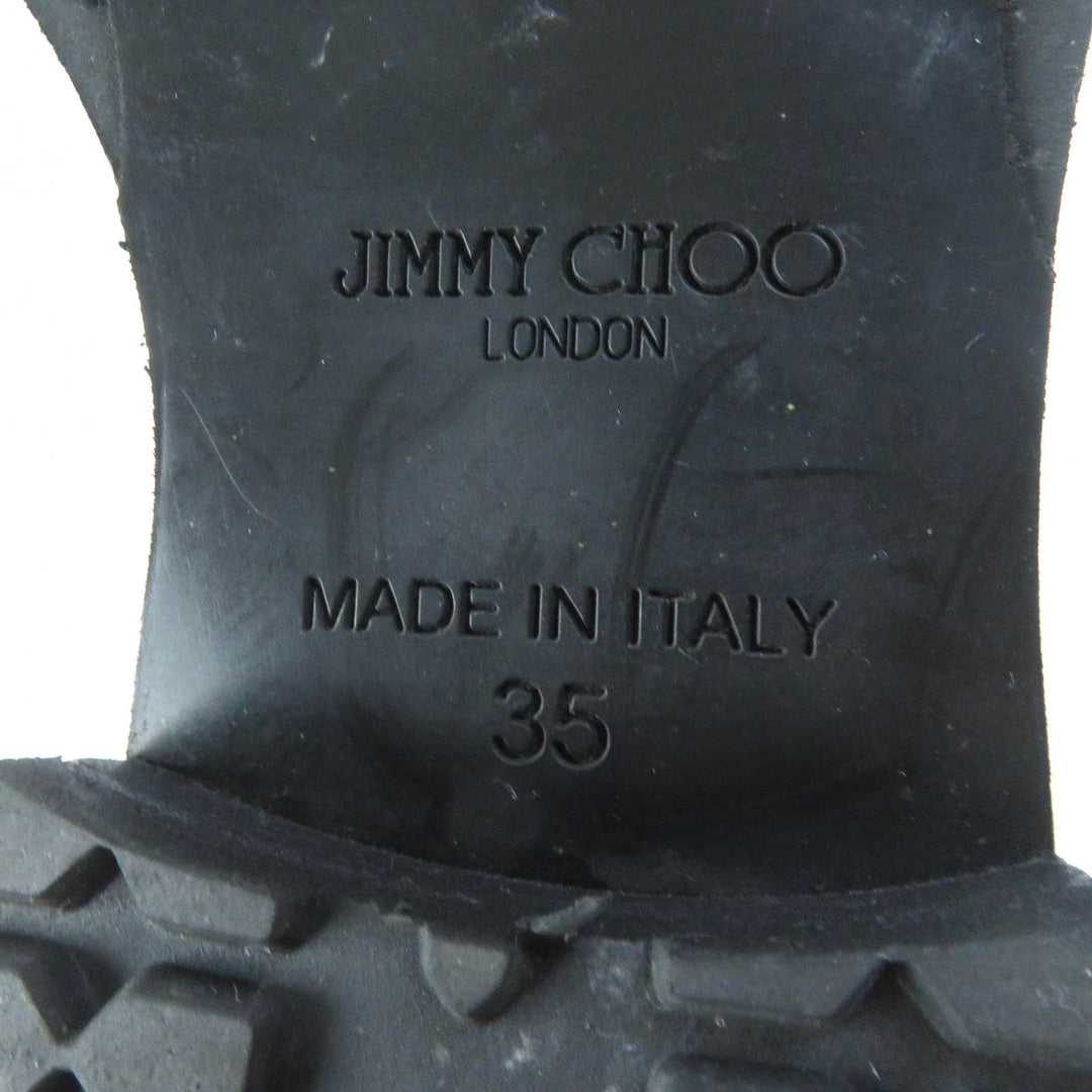 JIMMY CHOO short boots Main: Leather black BIKER Women 35 Used Authentic